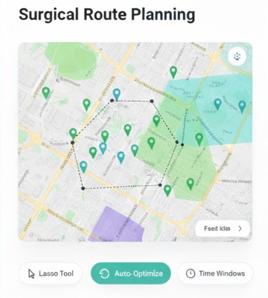 Map & Lasso Interface